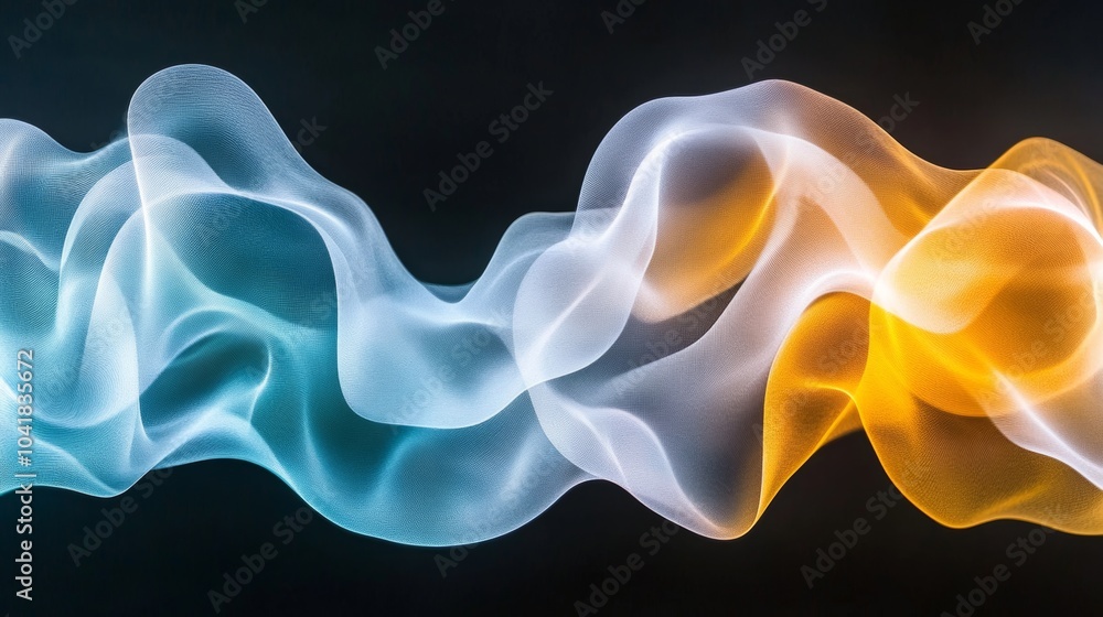 Abstract Blue Orange Flowing Light Glowing Waves Texture Background Design Abstract Blue Orange Flowing Light Glowing Waves Texture Background Design