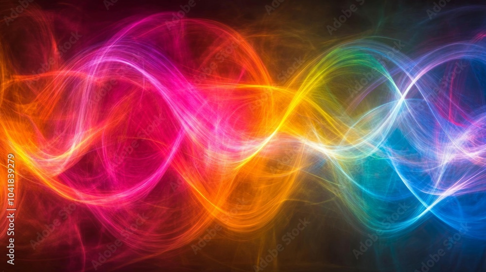 Abstract Colorful Light Trails Background Swirling Energy Dynamic Motion Vibrant Color Abstract Colorful Light Trails Background Swirling Energy Dynamic Motion Vibrant Color