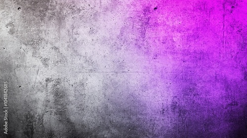 Simple and minimalistic purple-to-gray gradient backdrop, enhanced with a fine grainy noise texture. photo