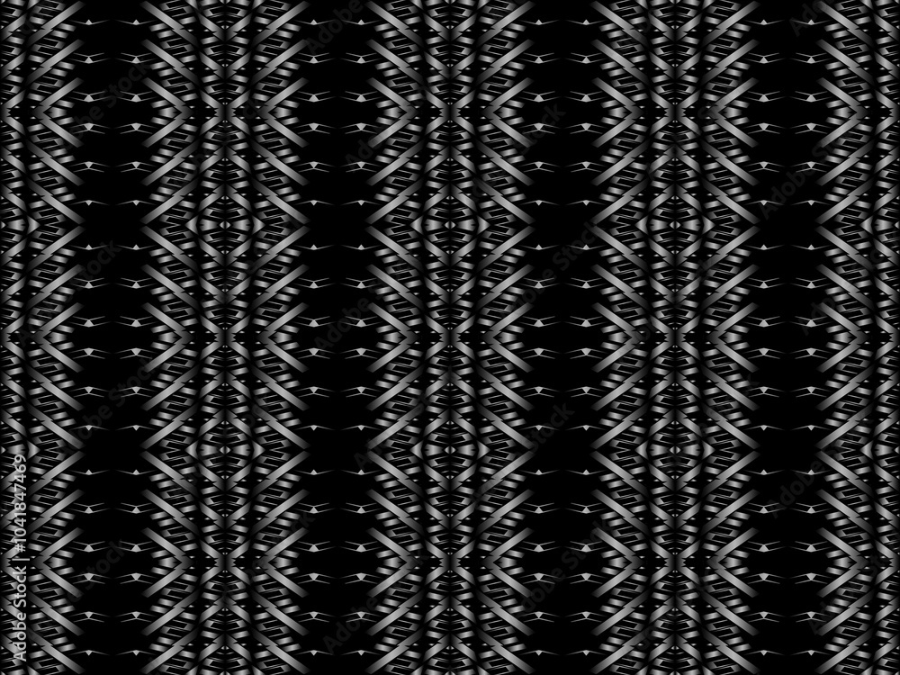 Black metal texture steel background. Luxurious steel ornament. Perforated metal sheet.