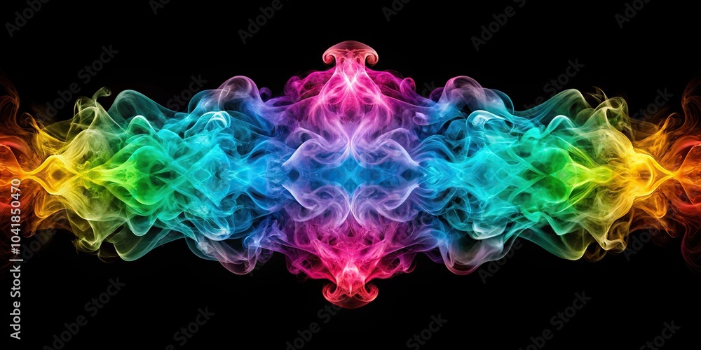 abstract colorful holographic smoke wave design abstract colorful holographic smoke wave design