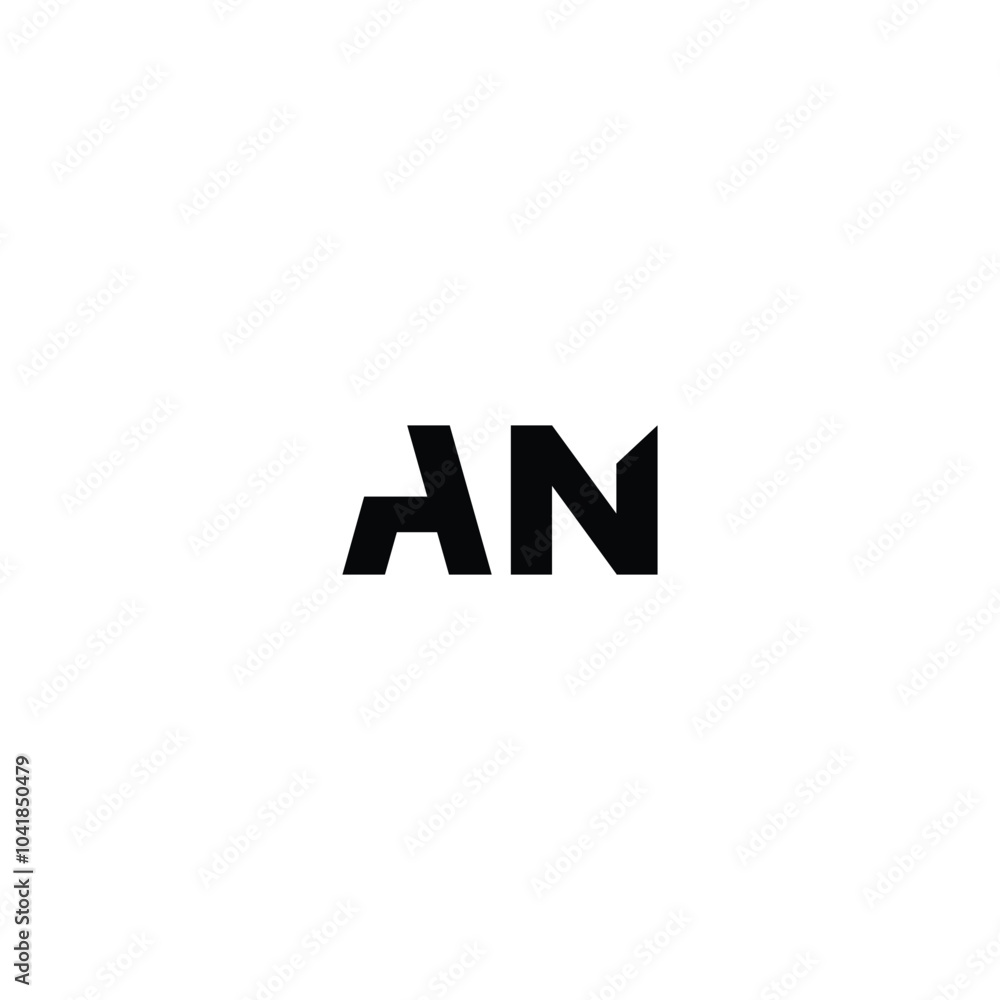 AN monogram logo design letter text name symbol monochrome logotype alphabet character simple logo AN monogram logo design letter text name symbol monochrome logotype alphabet character simple logo