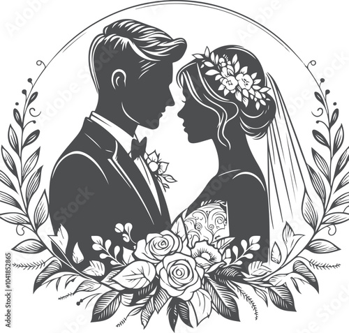 silhouette of a couple