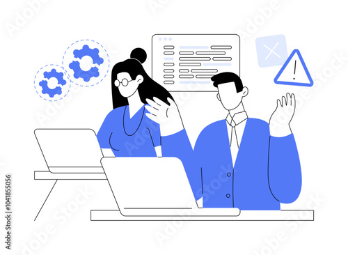 Access denied isolated cartoon vector illustrations.