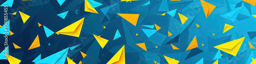 Free Download electric, blue, yellow, geometric, pattern, falling, coral, triangles, vibrant, dynamic, bold, colorful, playful, energetic, modern, visual, design, engaging, fluid, artistic, captivating, unique, che - GFXLoad