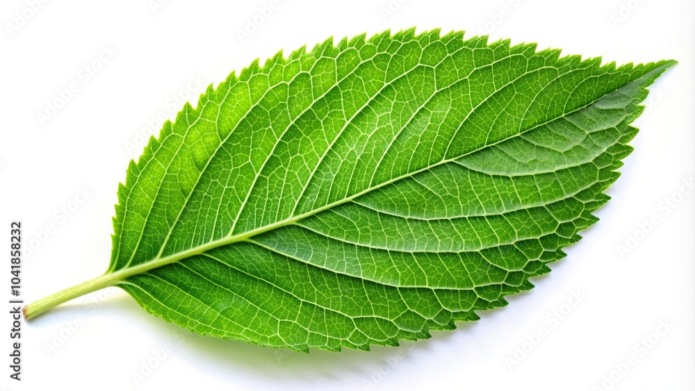 Fototapeta premium Abstract green leaves on white background