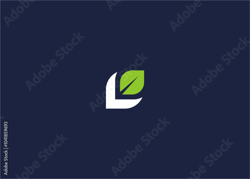 Letter l leaf logo icon design vector design template inspiration