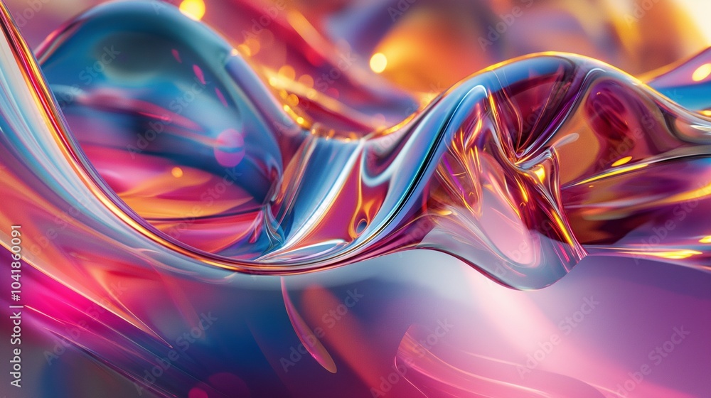 Glass waves with designs Glass waves with designs