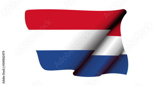 Free Download flag of netherlands,flat color illustration - GFXLoad