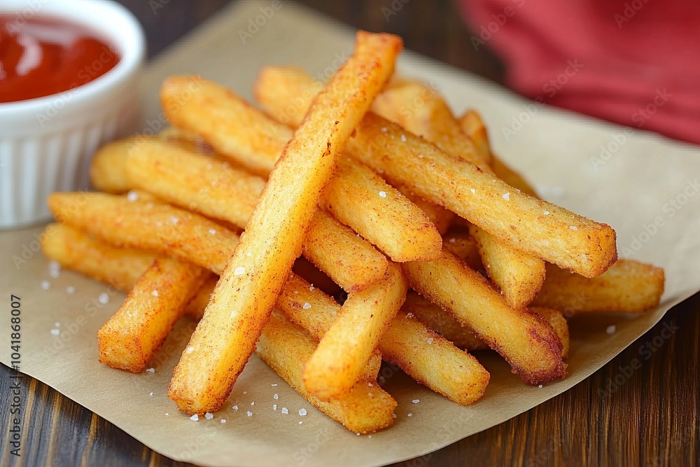 Crispy Yam Fries with Sea Salt and a Touch of Paprika Crispy Yam Fries with Sea Salt and a Touch of Paprika