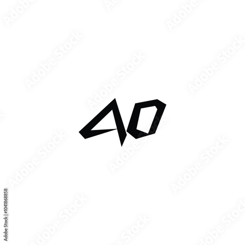 Free Download AO monogram logo design letter text name symbol monochrome logotype alphabet character simple logo - GFXLoad