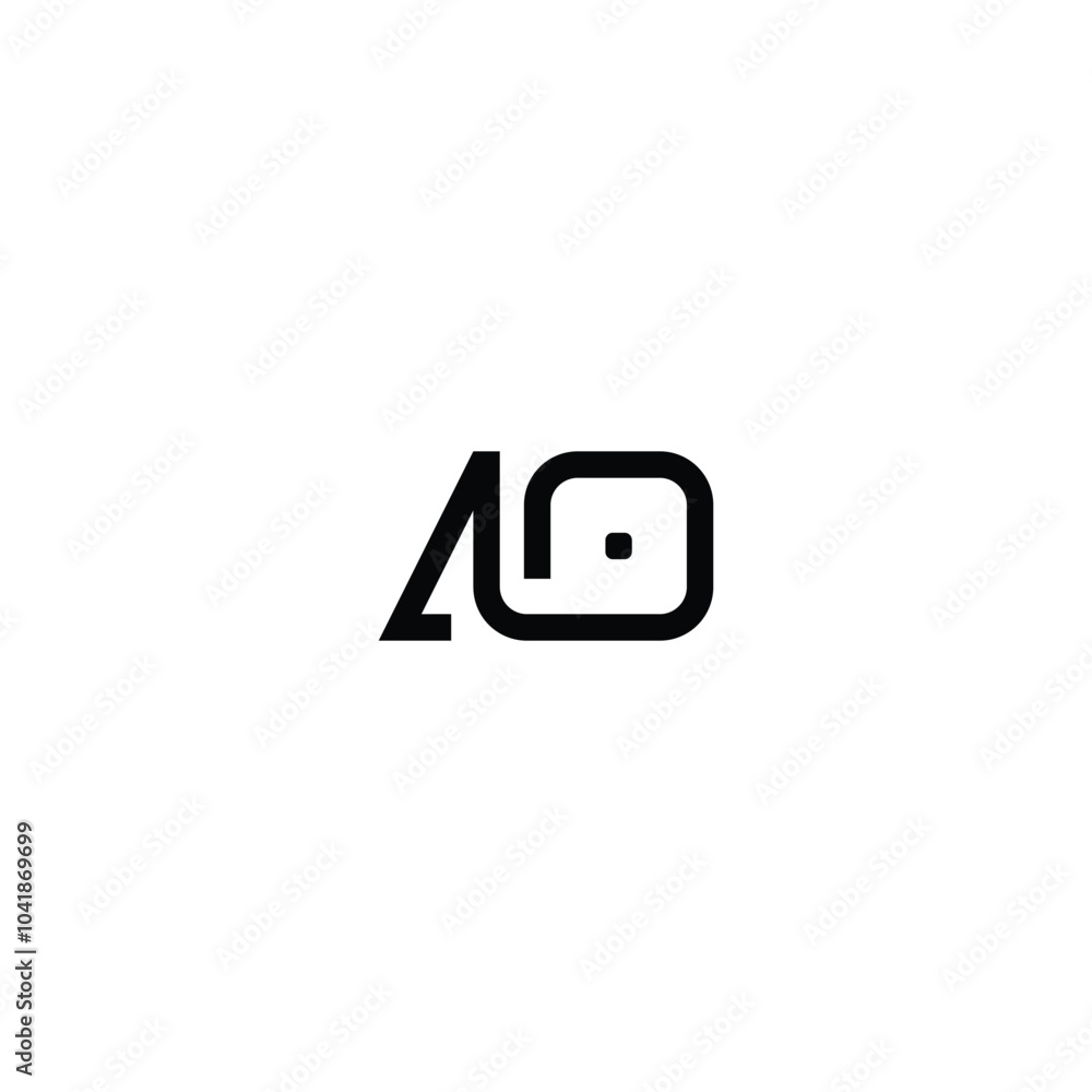 AO monogram logo design letter text name symbol monochrome logotype alphabet character simple logo AO monogram logo design letter text name symbol monochrome logotype alphabet character simple logo