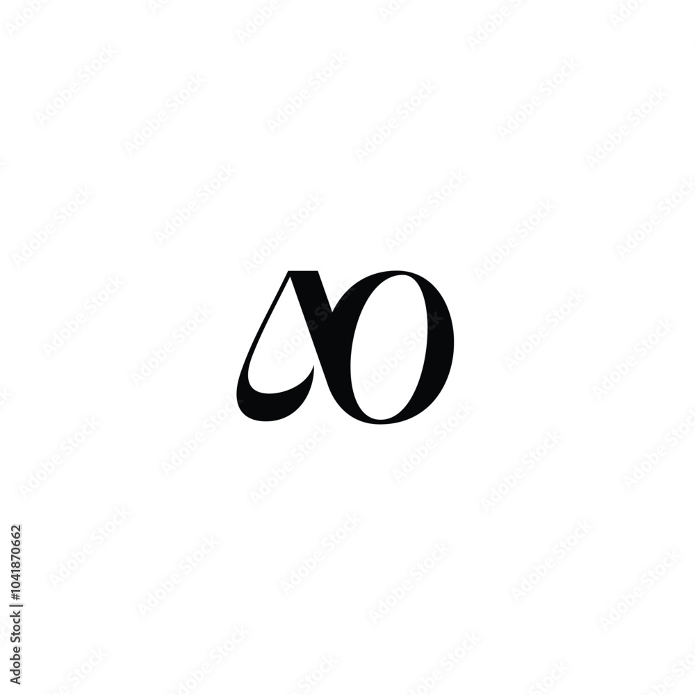 AO monogram logo design letter text name symbol monochrome logotype alphabet character simple logo AO monogram logo design letter text name symbol monochrome logotype alphabet character simple logo