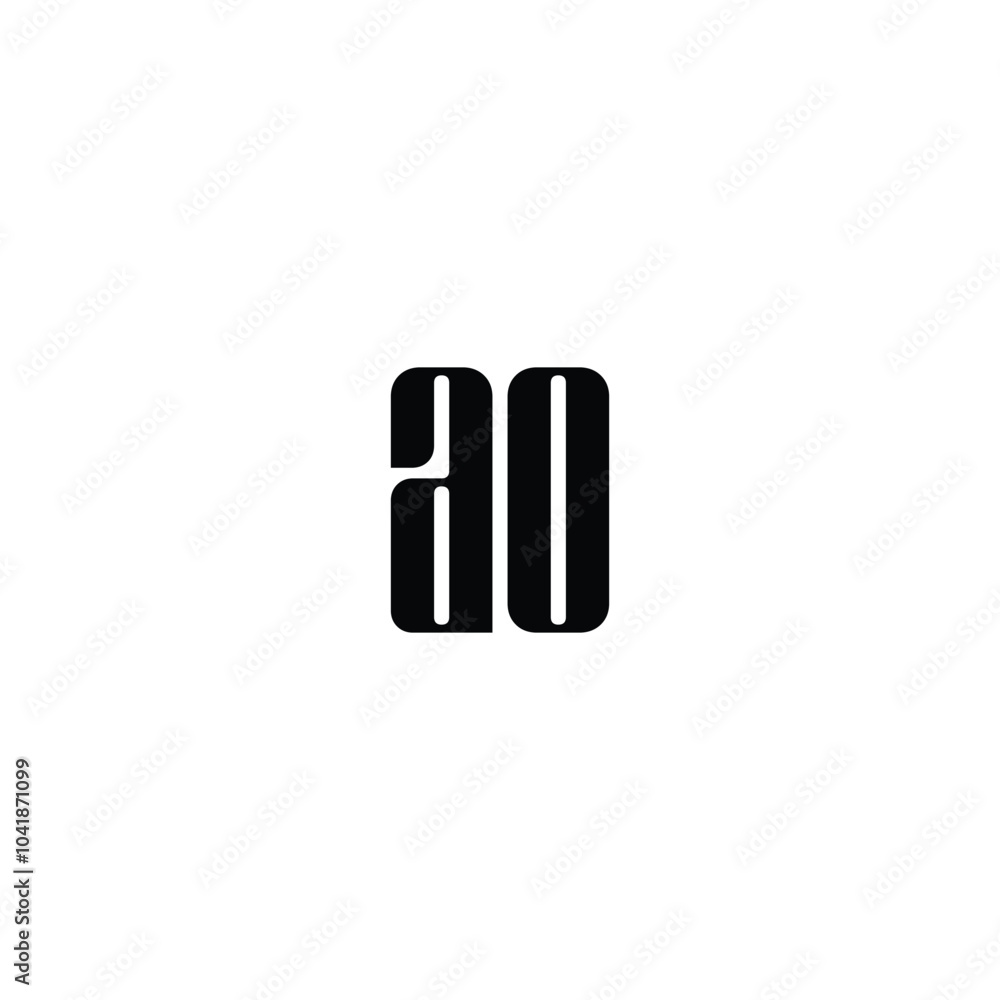AO monogram logo design letter text name symbol monochrome logotype alphabet character simple logo AO monogram logo design letter text name symbol monochrome logotype alphabet character simple logo
