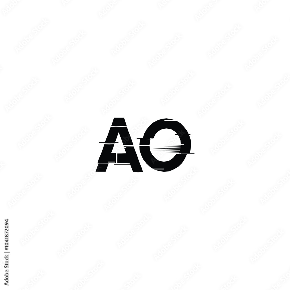 AO monogram logo design letter text name symbol monochrome logotype alphabet character simple logo AO monogram logo design letter text name symbol monochrome logotype alphabet character simple logo
