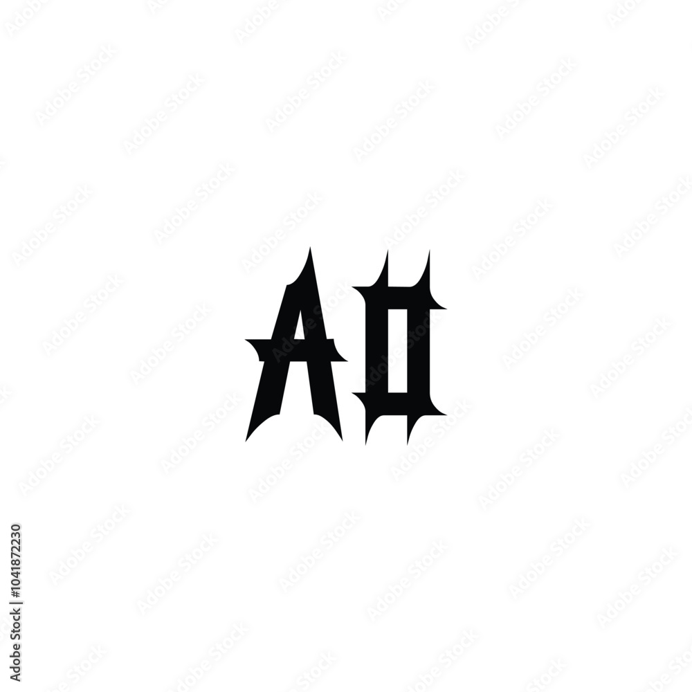 AO monogram logo design letter text name symbol monochrome logotype alphabet character simple logo AO monogram logo design letter text name symbol monochrome logotype alphabet character simple logo