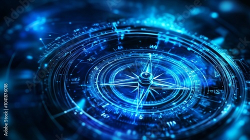 Wallpaper Mural The fusion of technology and aesthetics in an enhanced digital compass. Torontodigital.ca