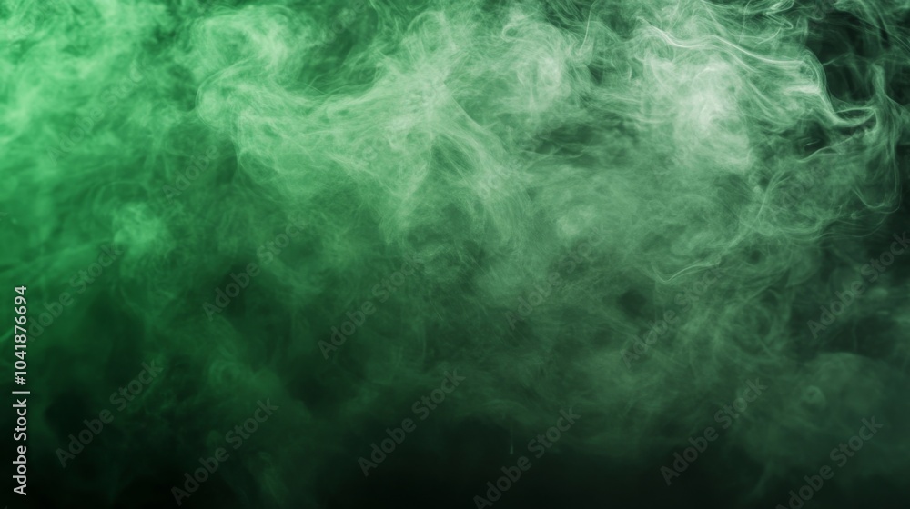 The toxic smell emanates from the green smoke against the dark earth. The toxic smell emanates from the green smoke against the dark earth.