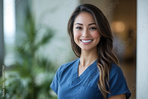 Confident Doctor Smiling in Clinic - Wellness Healthcare Professional