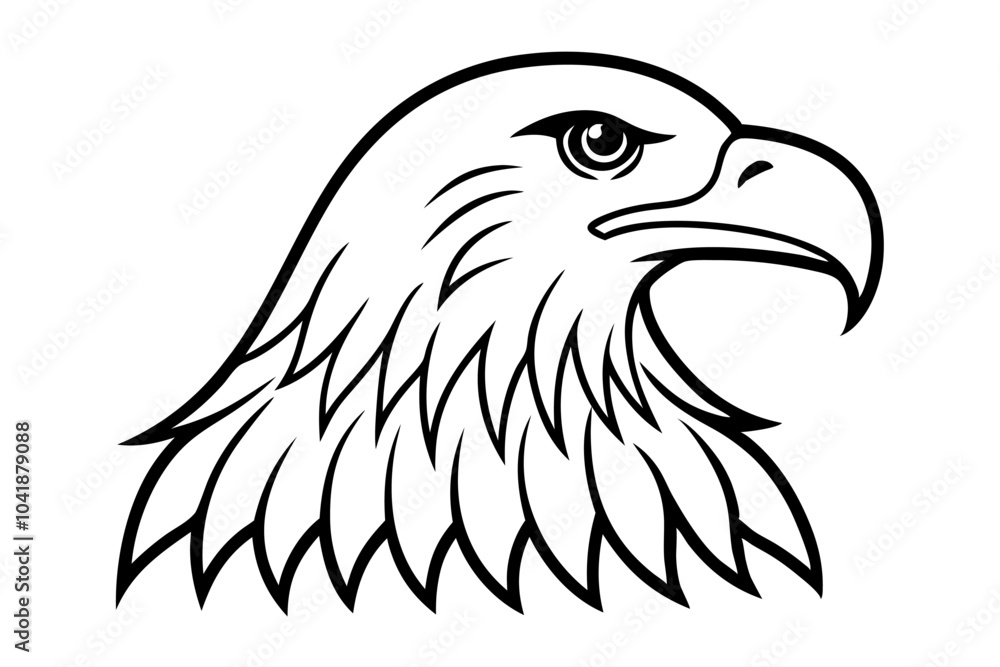 Obraz premium Creative Cute Bird line art vector design with a white background 