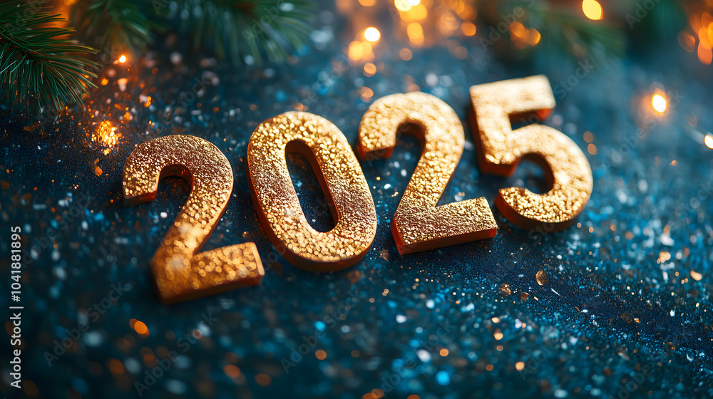 2025 Glittering Numbers in Golden Lights
2025 Glittering Numbers in Golden Lights