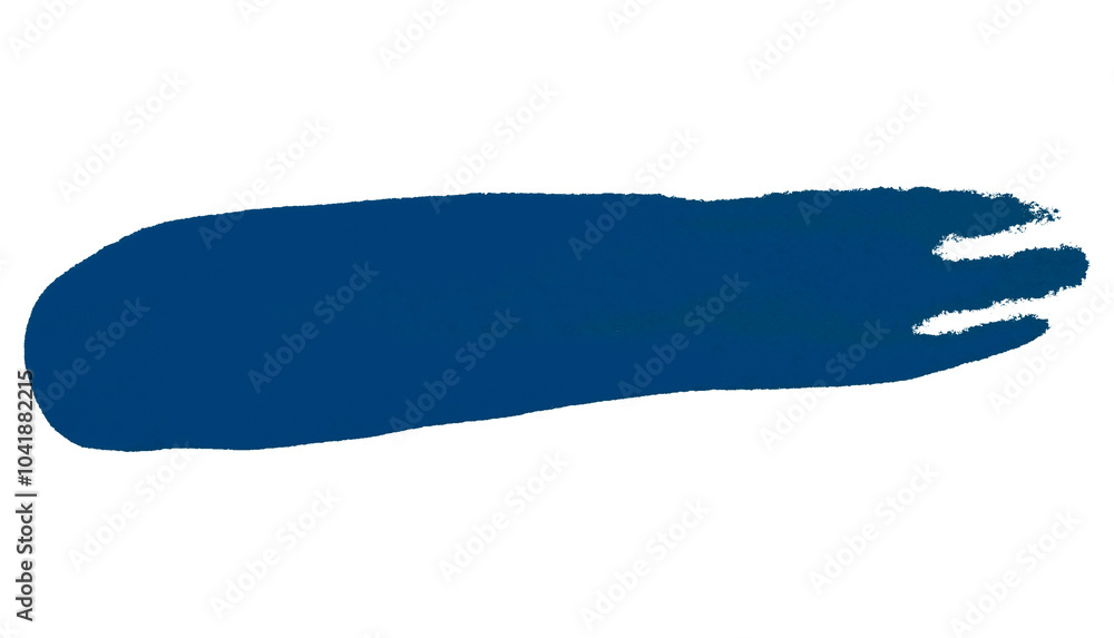 Isolated blue brush strokes on transparent background. Isolated blue brush strokes on transparent background.