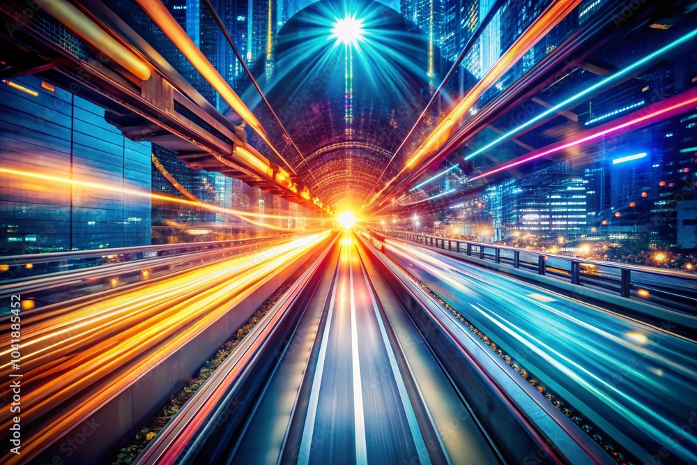 Futuristic Speed Energy Beams with Motion Blur for Sci-Fi Technology Concepts Futuristic Speed Energy Beams with Motion Blur for Sci-Fi Technology Concepts