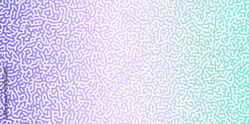 Turing Abstract Pattern, suitable for any business. White and blue color diffusion reaction seamless pattern.An abstract Reaction-diffusion or Turing pattern formation, coral reef, natural texture,