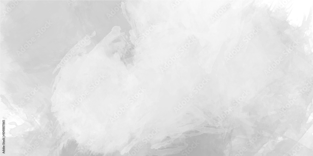 Fototapeta premium Abstract background with white paper texture and gray watercolor painting background , Vector watercolor texture. Hand drawn beige abstract vector illustration for background,
