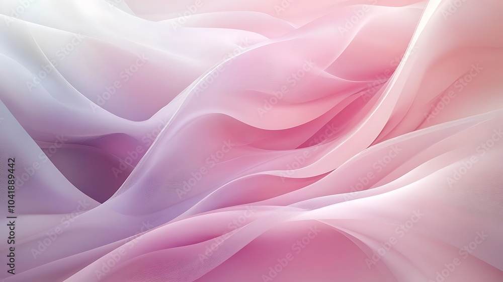 Fototapeta premium Fluid abstract patterns in soft colors flowing smoothly for a peaceful and relaxing effect