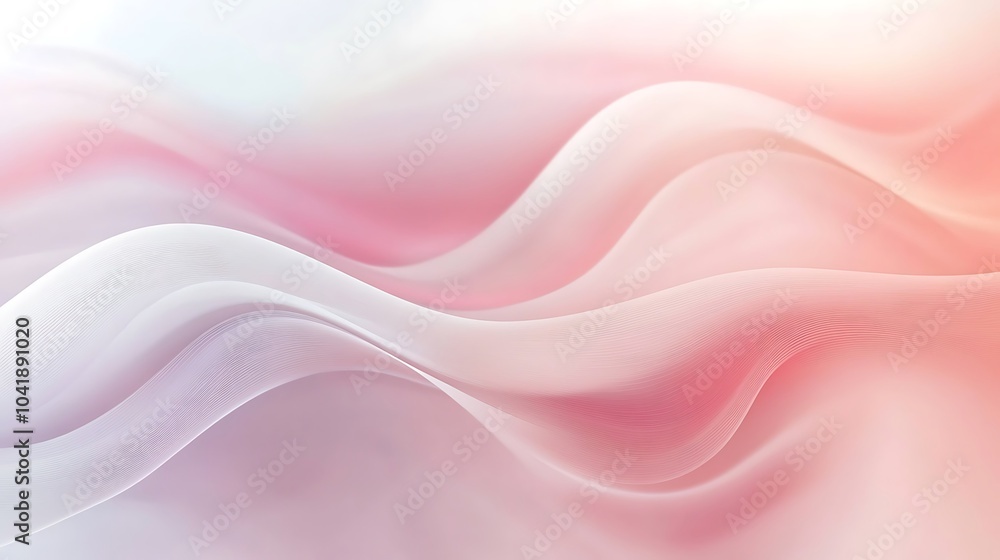 Smooth flowing lines in gentle pastel shades creating a sense of calm and tranquility Smooth flowing lines in gentle pastel shades creating a sense of calm and tranquility