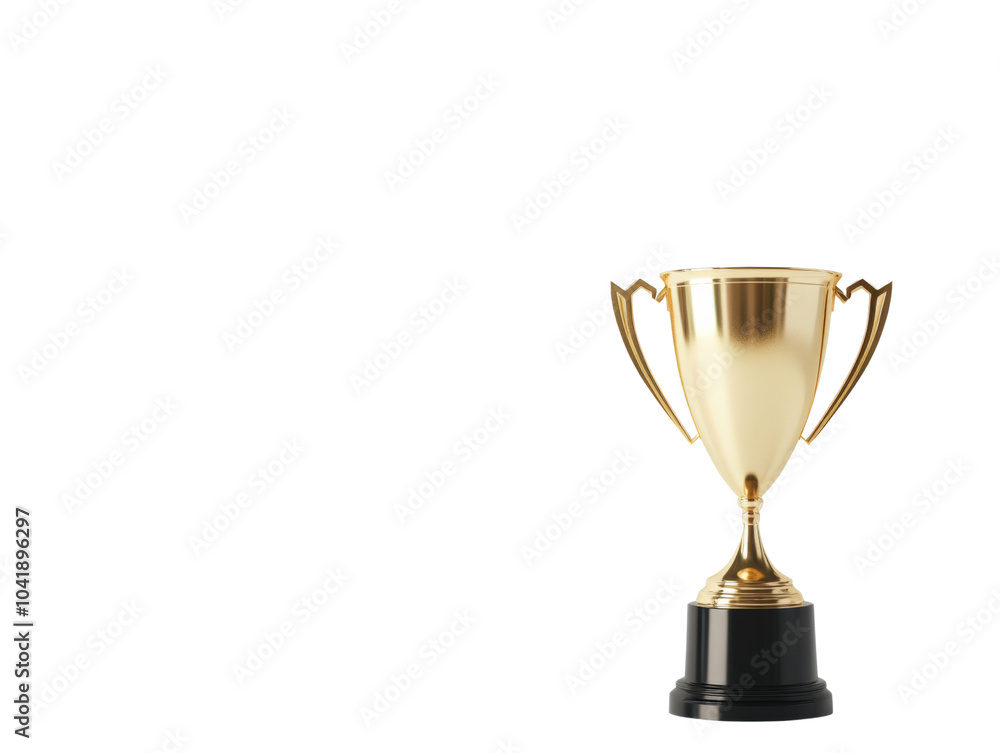 Shining achievement the elegance of a golden trophy Shining achievement the elegance of a golden trophy