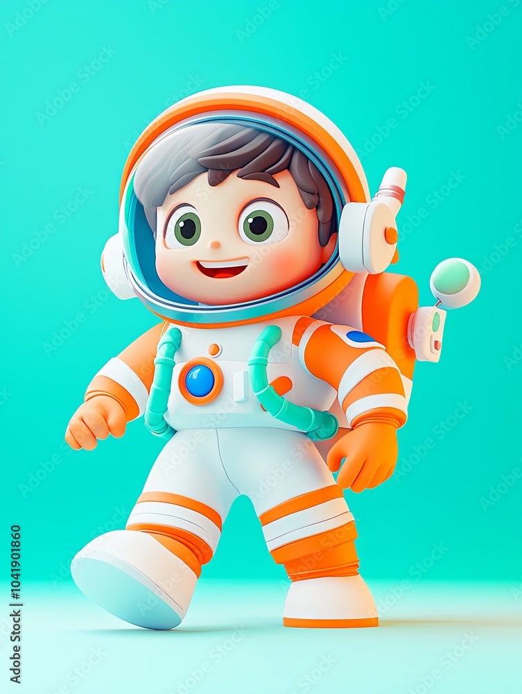 3D Cartoon Astronaut 3D Cartoon Astronaut