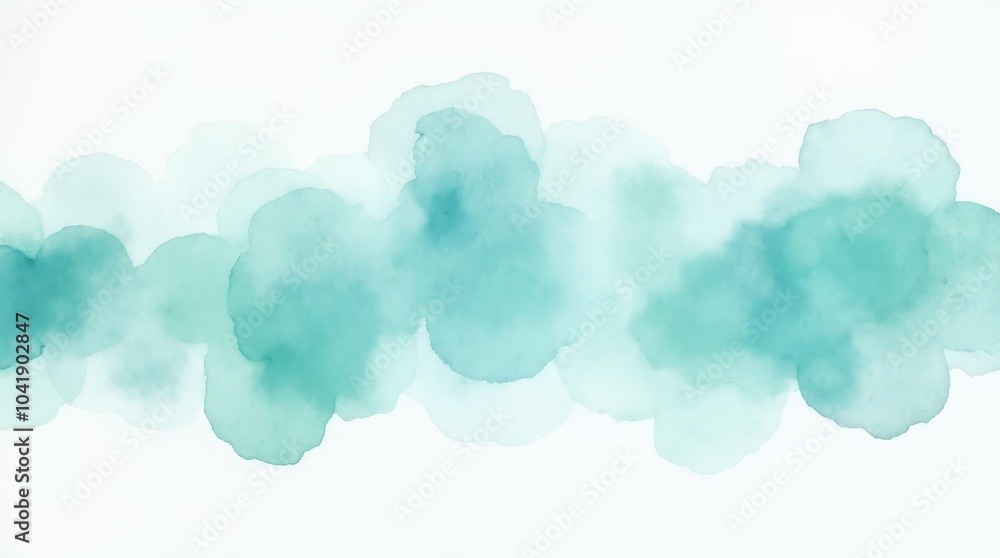 Serene Blue Watercolor Abstract Art Background Design Serene Blue Watercolor Abstract Art Background Design