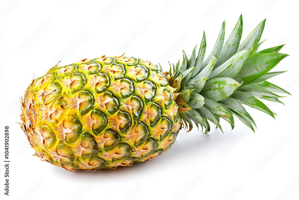 Whole pineapple isolated on white background Whole pineapple isolated on white background