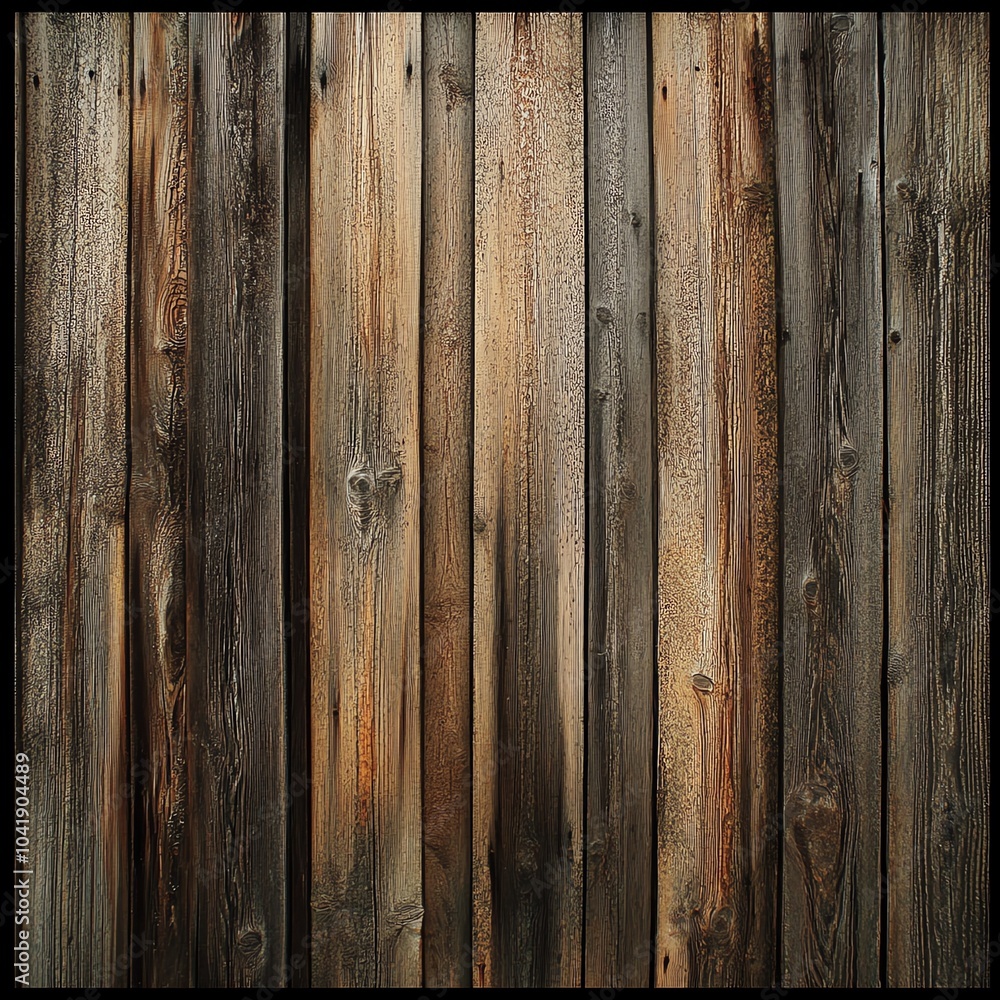 Fototapeta premium Rustic wooden planks texture, showcasing natural grain and weathered tones.