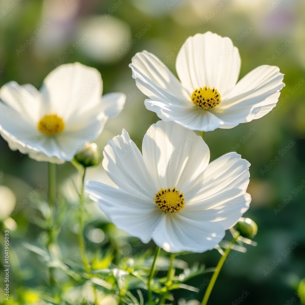 Cosmos flowers in the garden, Cosmos flowers blooming in the garden Cosmos flowers in the garden, Cosmos flowers blooming in the garden