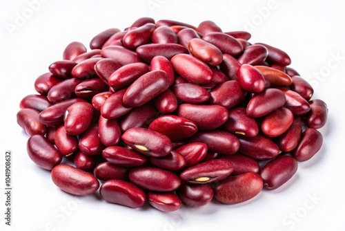 High Dynamic Range Red Bean Isolated on Pure Background for Culinary and Nutritional Use