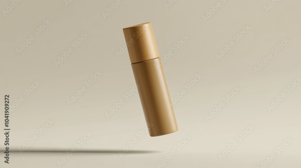a simple cosmetic bottle floating a simple cosmetic bottle floating