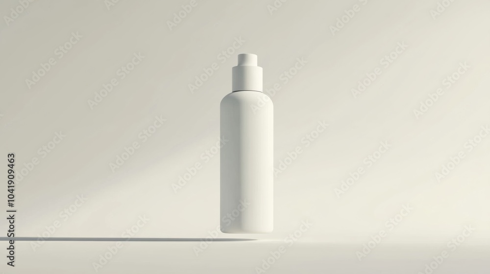 a simple cosmetic bottle floating a simple cosmetic bottle floating