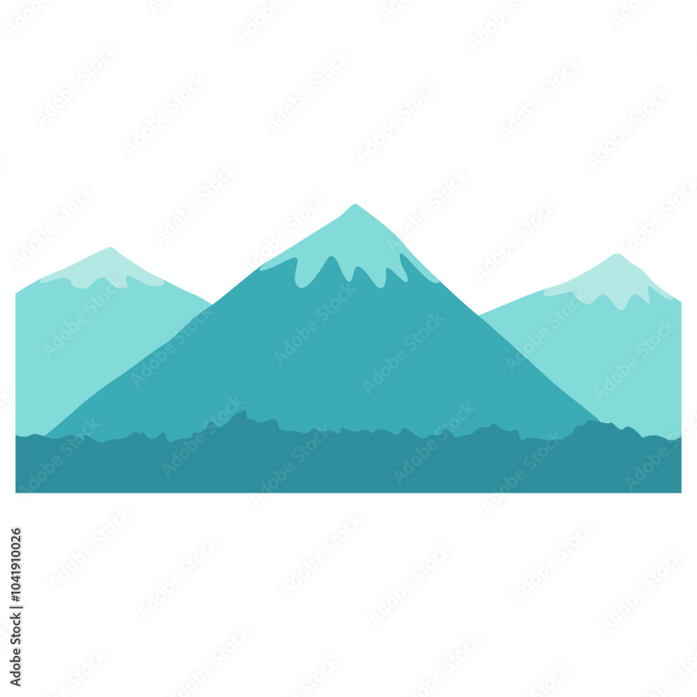 Naklejka premium Mountain Landscape Background