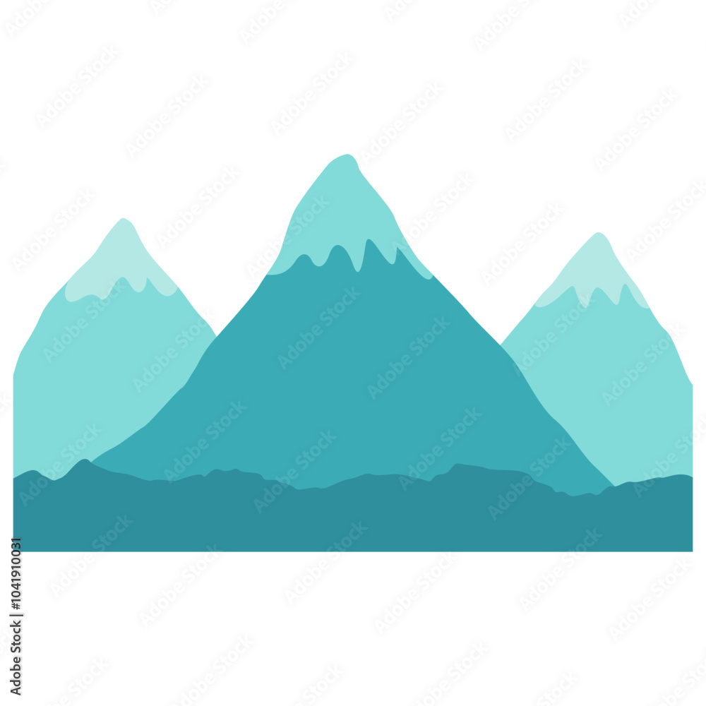 Naklejka premium Mountain Landscape Background