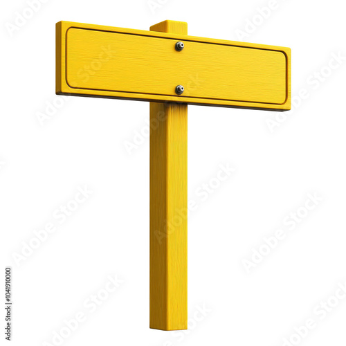 Obraz na płótnie Blank yellow signpost for customization w salonie