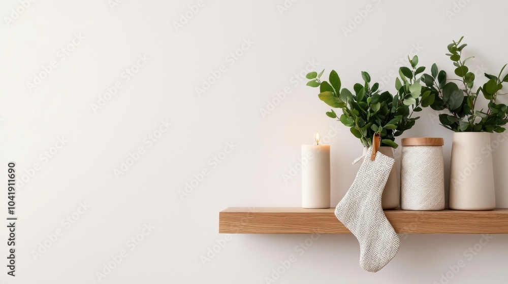 Christmas Decor Shelf. Christmas Decor Shelf.