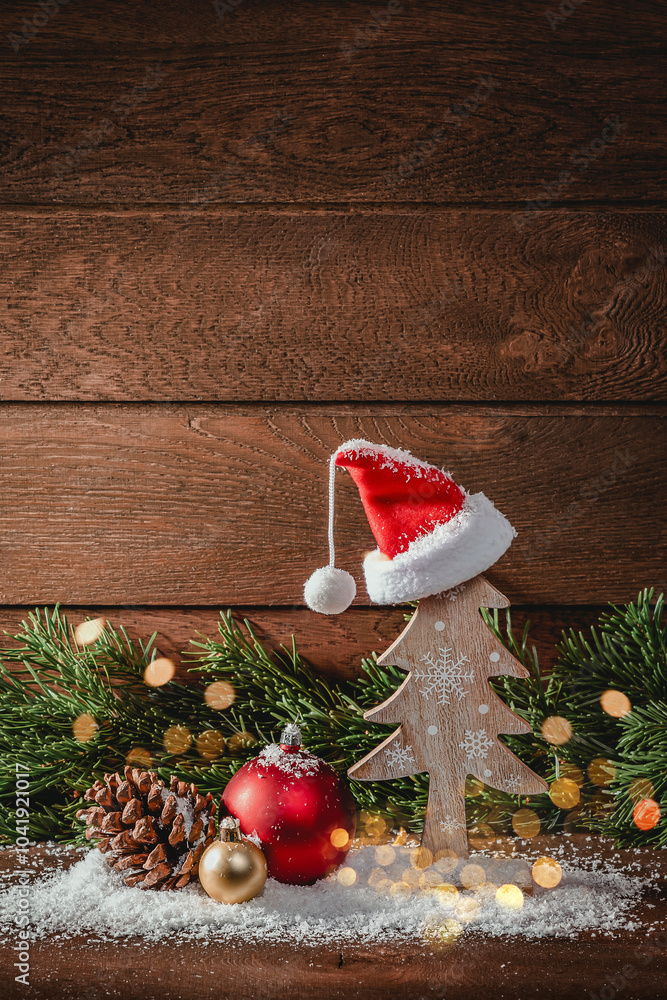 Merry Christmas and Happy New Year. Background for the text