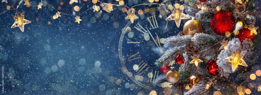 Merry Christmas and Happy New Year. Background for the text