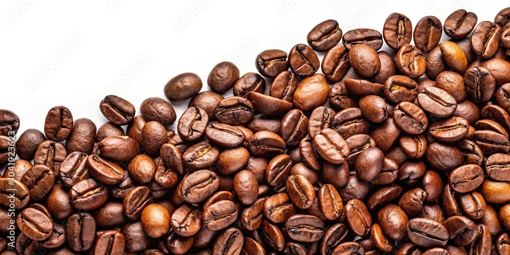 Close-up of Arabica coffee bean with espresso cappuccino latte macchiato mocha on white background Close-up of Arabica coffee bean with espresso cappuccino latte macchiato mocha on white background