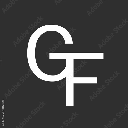 Initial Letter GF Logo Design Outstanding Creative Modern Symbol  Sign