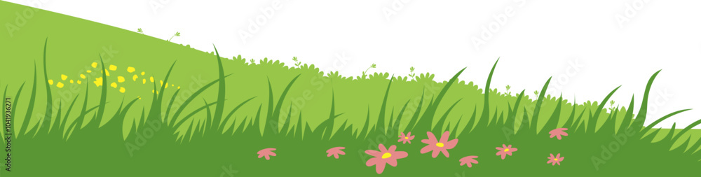 Fototapeta premium Grassfield Landscape View