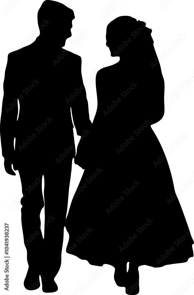 bride and groom silhouette illustration bride and groom silhouette illustration